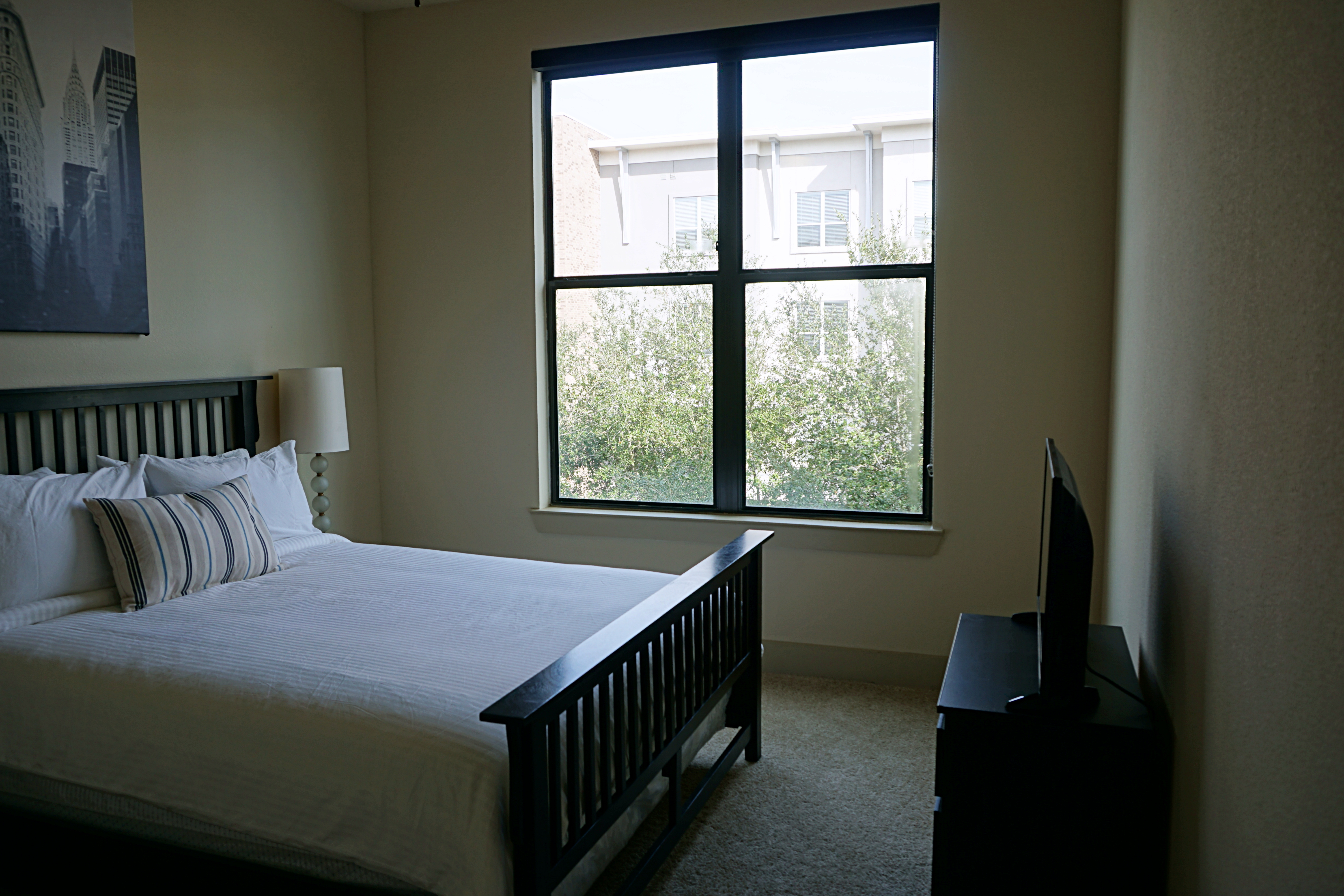 Bedroom from the New York Design at Premier Patient Housing.