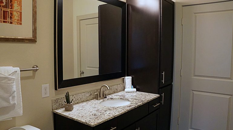 Master bathroom from the Alabama Design at Premier Patient Housing.