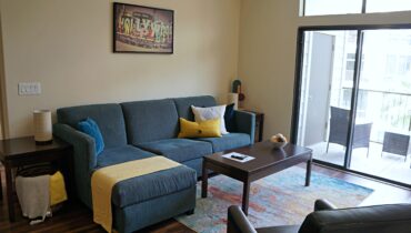 Living Room from the California Design at Premier Patient Housing.